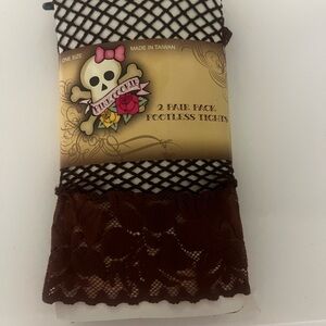 Pink Cookie Brown Footless Tights